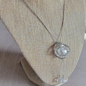 White Aurora Borealis Necklace